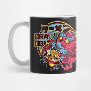 Ramen Eating Dragon Japanese Art Mug